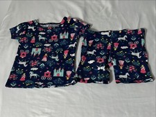 Carter's Girls 2-piece Pjs top and short Princess Castle 2T