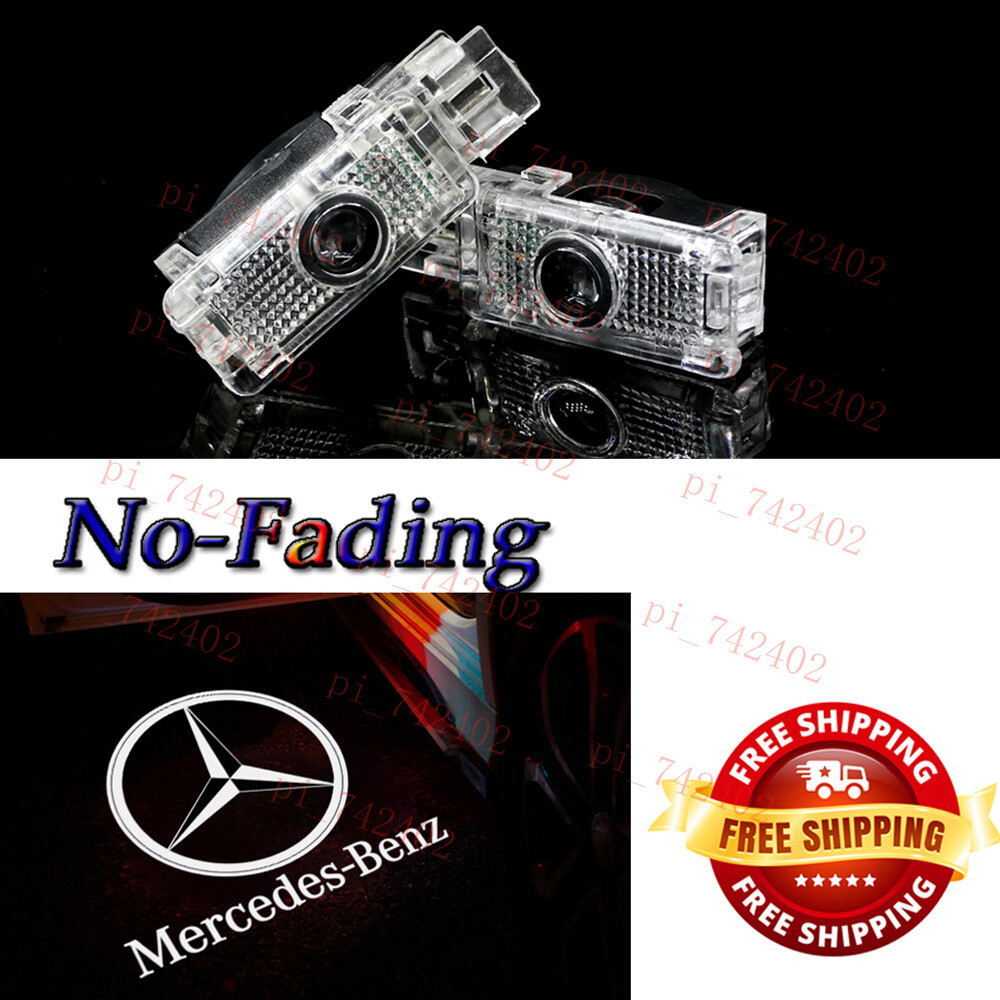 Car LED Door Light Shadow Projector Kit For C-CLass W203 2001-2007