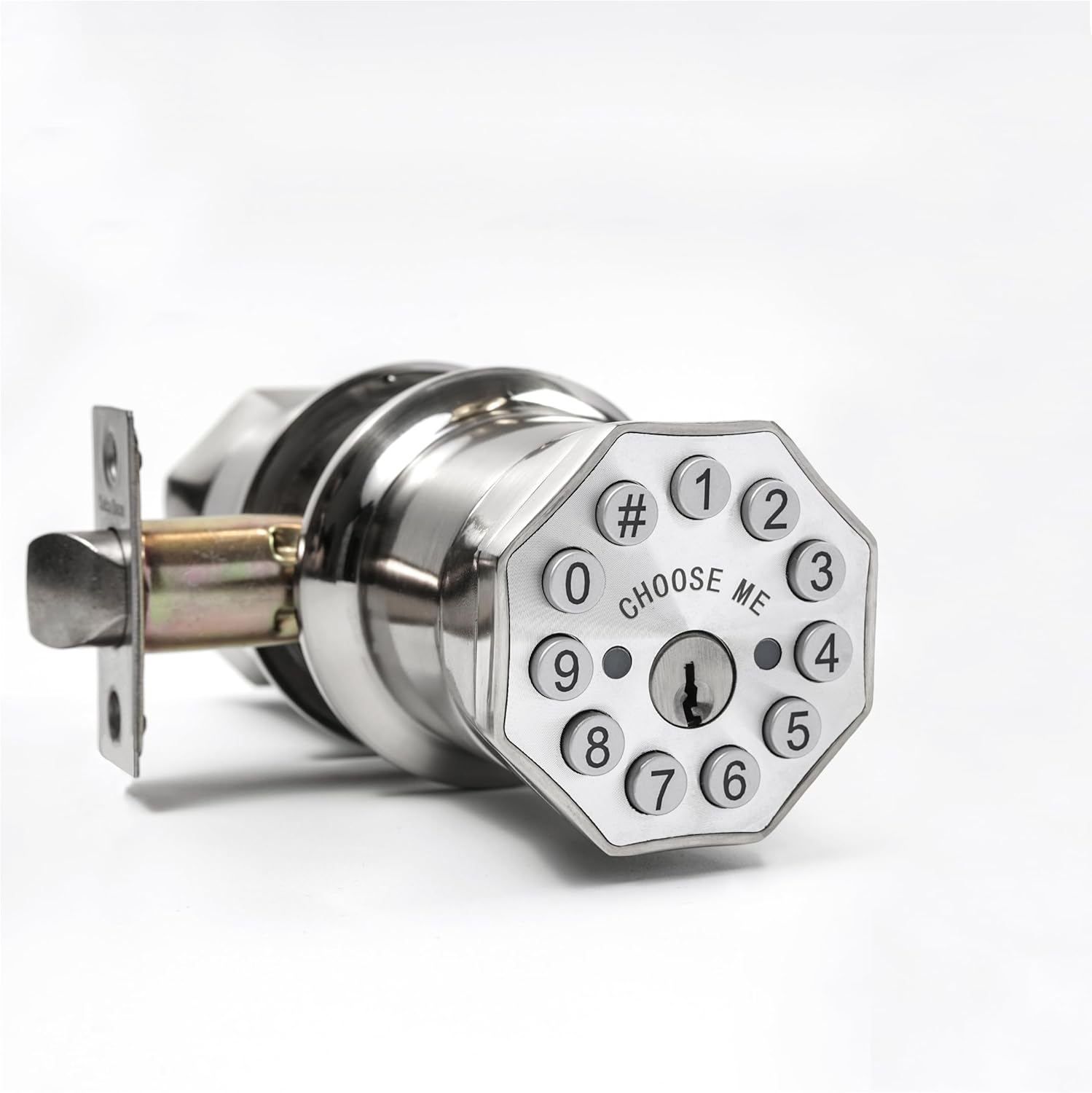 Smart Keyless Entry Door Knob with Keypad and Backup Key - Digital Security Lock