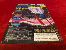 GAME20 COMPUTER GAMES ADVERT 11X8 COMMODORE 64. HEXPERT. MOON BUGGY. SKRAMBLE image