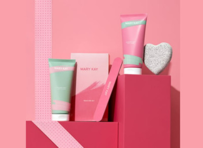 MARY KAY Rosemary Mint PEDICURE SET ~ LOTION, SCRUB, PUMICE STONE & FILE ~ NIB