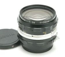 Later Nikon Nikkor-H Manual Focus Lens #751250 3,5/28mm Non AI. Ex. Clean.