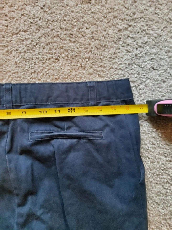 French Toast School Uniform Pants Boys 14 Husky Navy Blue Adjustable Waist - Image 4 of 4