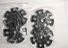 Ski poles Powder Baskets  skis Snow powder Basket black pairs  LOT 2 PAIRS!  NEW