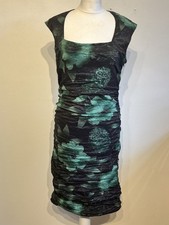 Phase Eight green Floral Dress Size 14 claudette crush glam cruise evening party