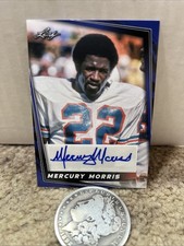 2024 Leaf - Autographs Mercury Morris #BA-MM3 Blue (AU)