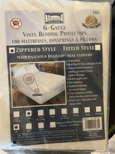 Waterproof Zippered Mattress Protector Bed Bugs Dust Mites Cover Hypoallergenic