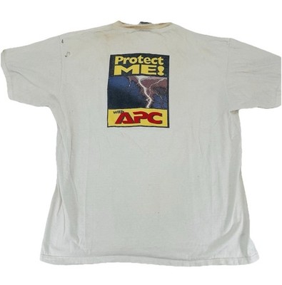 Vintage 90s APC American Power Conversion Power Supply Company Shirt Size XL