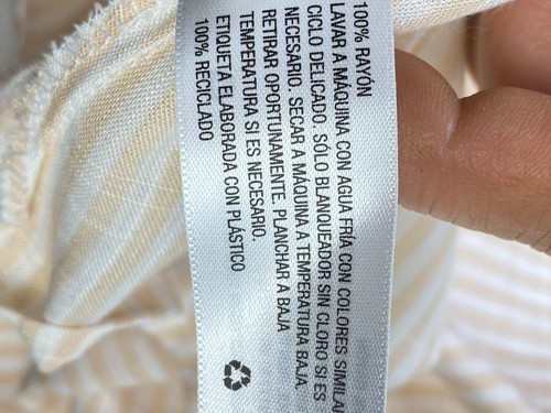 Ingrid & Isabel Maternity Flutter Tank Top Tie Back White Peach Bow Small - Picture 11 of 16
