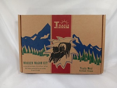 Trails West Wooden Wagon Kit Stage Coach No. 5013  1/16th Scale - Pre-Cut Pieces