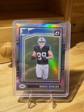 2024 Panini Donruss Optic - Rated Rookie Brock Bowers #215 Silver Holo Prizm RC