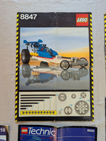 Vintage LEGO Technic Instruction Manual Lot Various Sets 8207 8210 8826 1924