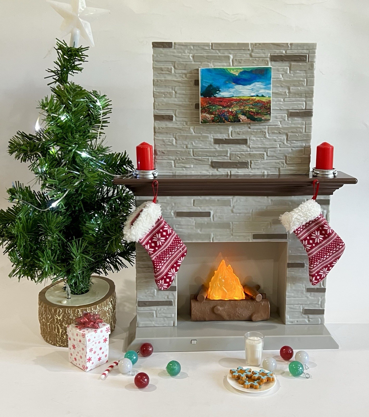 Christmas Tree Fireplace