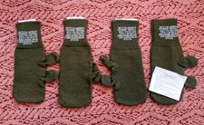 TWO PAIR 4 Total NEW US Military Wool Trigger Finger Mitten Liner Gloves Army