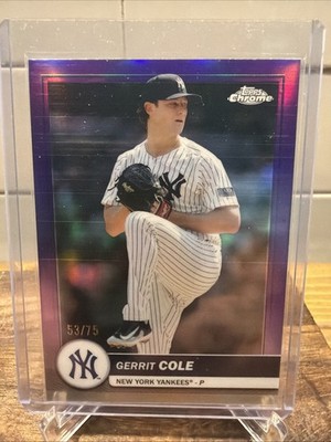 2026 Topps Chrome Flagship Collection Gerrit Cole Purple 53 /75 NY Yankees SSP