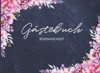 GäStebuch Hochzeit 30X30 Cm Blumen Design Erinnerungsalbum Fragen Rosen