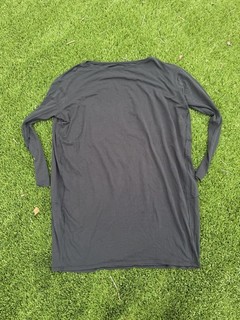 Lululemon Back In Action Long Sleeve Top Dress Black Tunic Boat Neck