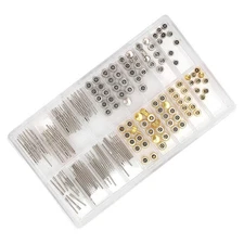 Watch Stem Extender + Crowns Accessory Repairing Replacement Tool Kit with Box