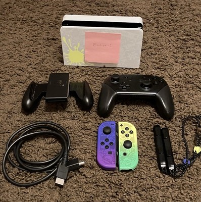 Nintendo Switch OLED Splatoon 3 Edition (+ A LOT Of Accessories, Read Desc)