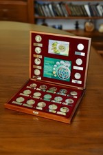 M&uuml;nzbox NBU Ukraine 2020 Sammlung Holz Handarbeit OHNE M&uuml;nzen