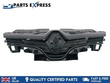 RENAULT CLIO MK4 2016 - 2019 FRONT BUMPER CENTRE GRILLE + UPPER TRIM - NEW