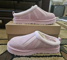 UGG Tazz Sunwave Platform Slipper Pink Jade Kids size 6 Fits Women Size 8