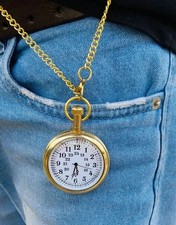 Watch elgin vintage pocket Collectible Antique 1- Brass Pocket Watch For GIFT