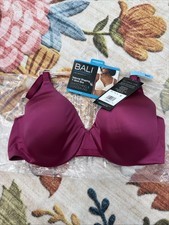 Bali One Smooth U Smoothing Underwire Bra 36C NWT Mauve Berry DF3W11