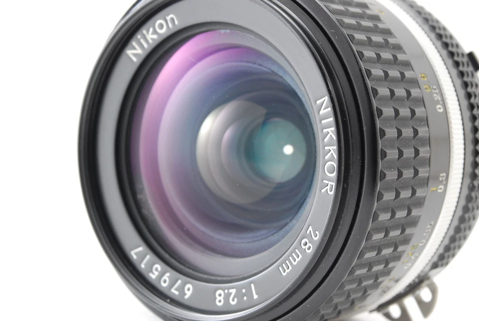 [Casi Como Nuevo] Lente Nikon Ai-S Ais Nikkor 28 mm f/2,8 Gran Angular MF Prime JAPÓN 8 Foto 2 de 4