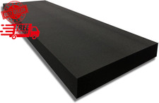 1" Thick X 24" Wide X 96" Long Charcoal High Density Foam, Ideal for Foam Paddin