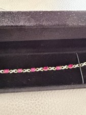 Gold Ruby & Diamond Bracelet