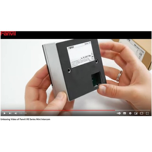 Fanvil i10D Mini SIP Gegensprechanlage PoE Türklingel mit 1 Taste & 1 Türöffner - Bild 4 von 7
