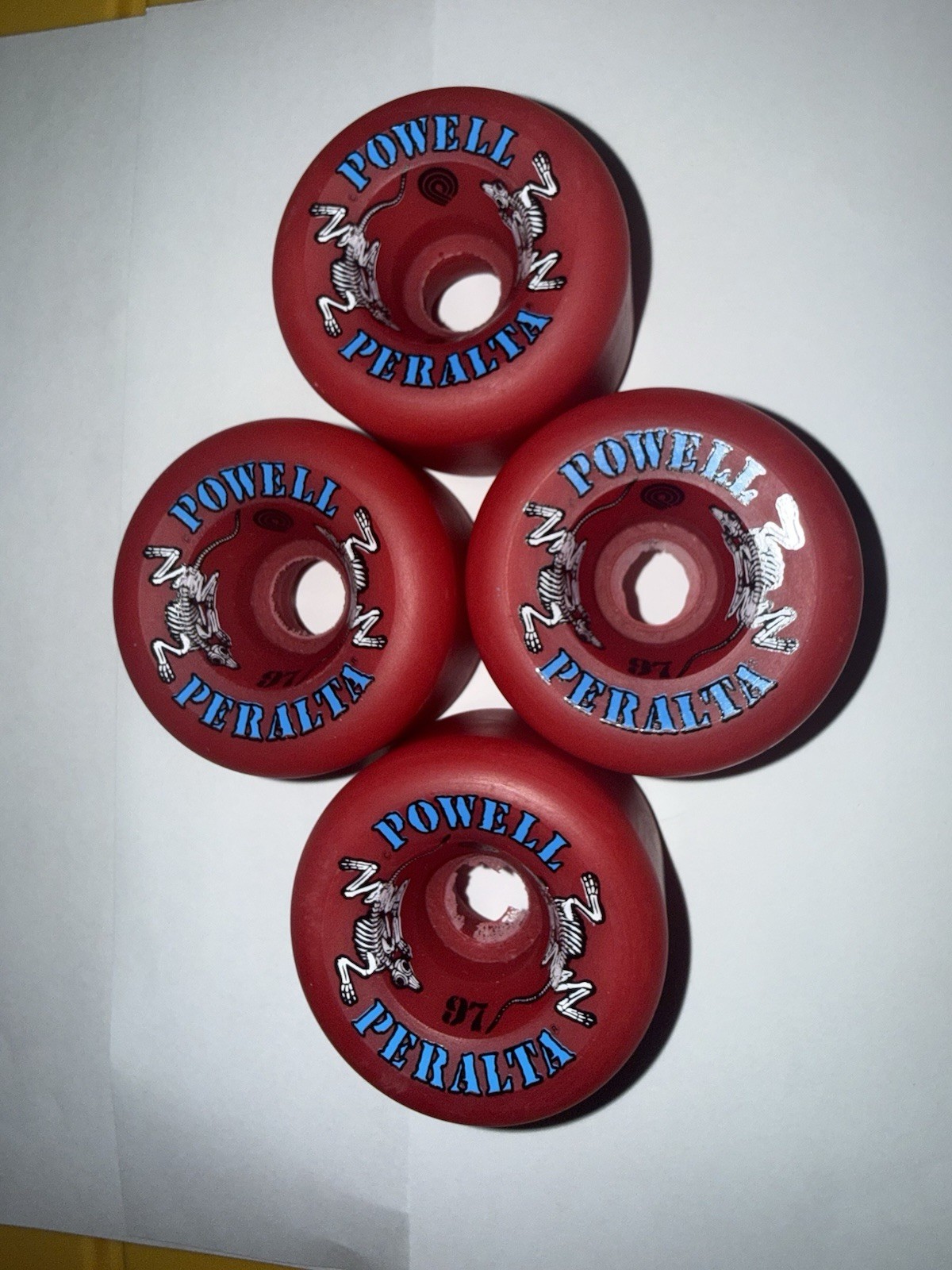 Wheels Conical Vintage Rat Bones Nos Rare Red