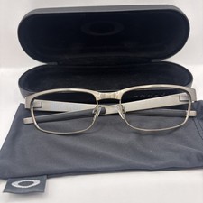 Oakley METAL PLATE OX5038-0655 Brushed Chrome Titanium size 55/18/140 Eyeglasses