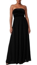 Lulus Womens Briar Velvet Strapless Dress