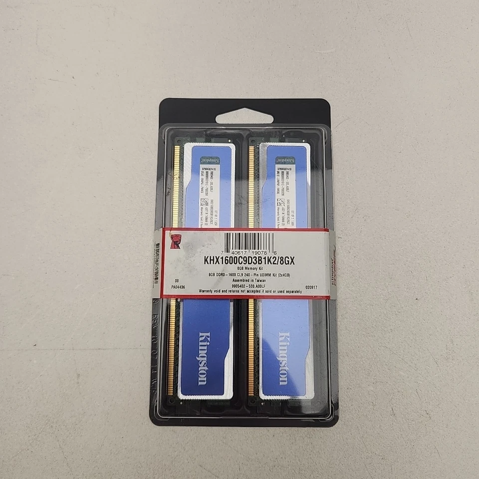 Kingston KHX1600C9D3B1K2/8GX 8GB (2x4GB) PC3-12800 DDR3-1600 Desktop Memory RAM - Image 2 of 3