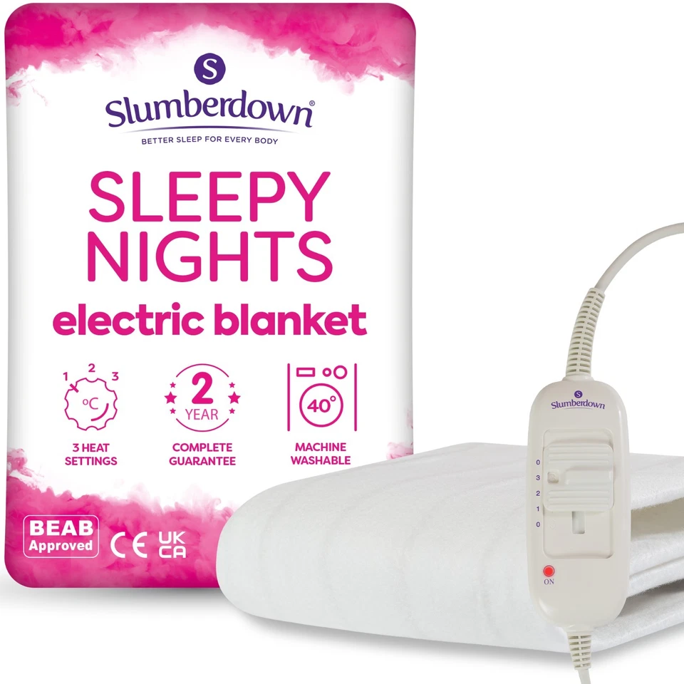 Sleepy Nights Electric Blanket Small Double by Slumberdown 107cm x 122cm