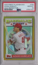 Adam Haseley 2020 Topps Finest Flashbacks PSA 10 Gold Refractor Card /50