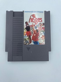 Hoops Nintendo NES Complete In Box With Instruction Manual Vintage
