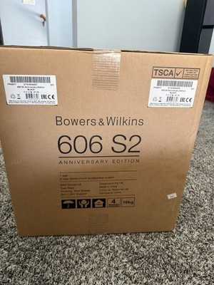 Bowers & Wilkins 606 S2 Anniversary Ed. Bookshelf Speakers Black -Factory Sealed