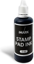 iMARK Premium Refill Ink for Self-Inking Stamps Daters Stamp Pads 2 oz Black
