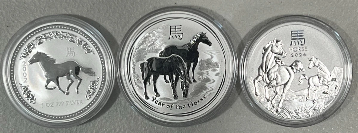 The Perth Mint 2014 Australian Lunar Silver Bullion Coins for sale