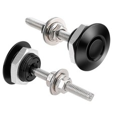2 Pcs Quick Release Bumper Universal Aluminum Vehicle Hood Pins Quick Latch Hood
