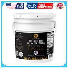 100 Pure Beef Tallow for Cooking Deep Frying 7lb Bulk Size Food Grade Non-GMO