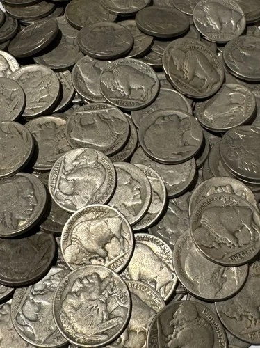 4 Rolls (160 total) Buffalo Nickels Mixed Years