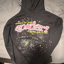 Spyder Punk Star Pullover Hoodie Black Medium Spider Web. No refunds