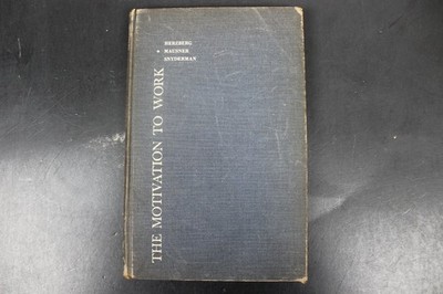 Motivation to Work Herzberg Mauser Snyderman 1964 Second Edition Psychology John