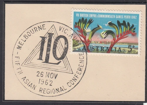 Australian  Stamps.Pre Decimal.Postmark.Fifth Asian Regional Conference.1962.