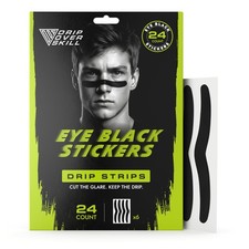 DRIP Strips Pro-Grade Eye Black Stickers, 24 Pack, Natural Flex Stretch Eye...