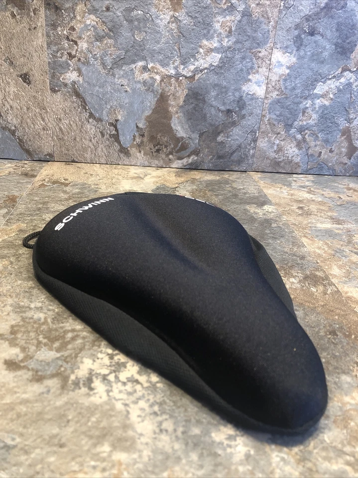 Cubierta de sillín ancha de gel doble para asiento de bicicleta Schwinn Comfort negra. Excelente estado. Foto 2 de 4